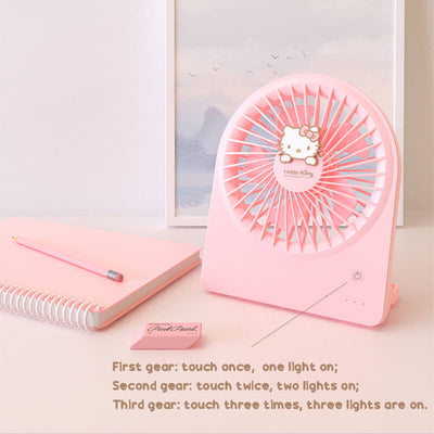 how-to-operate-the-three-wind-gear-selection-of-the-pink-hello-kitty-table-fan