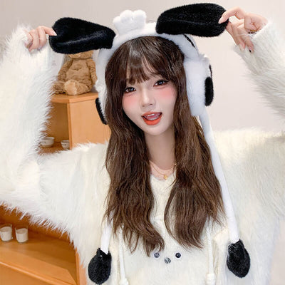 kawaii-girl-styling-fun-fluffy-pochacco-earmuffs