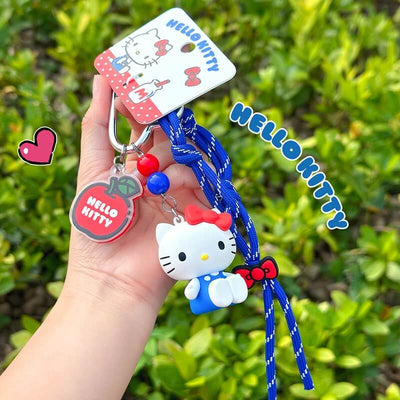 kawaii-hello-kitty-sanrio-red-blue-keychain-official-cute-charm-for-bag-decoration