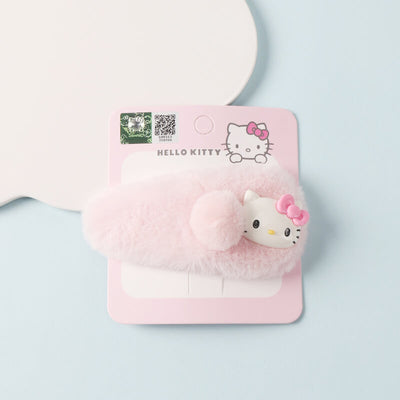 kawaii-plush-snap-hair-clip-with-hello-kitty-face-and-pompom-decor-pink