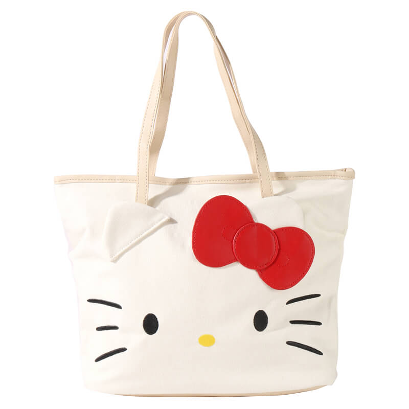 kawaii-sanrio-hello-kitty-face-white-canvas-tote-bag-white-background