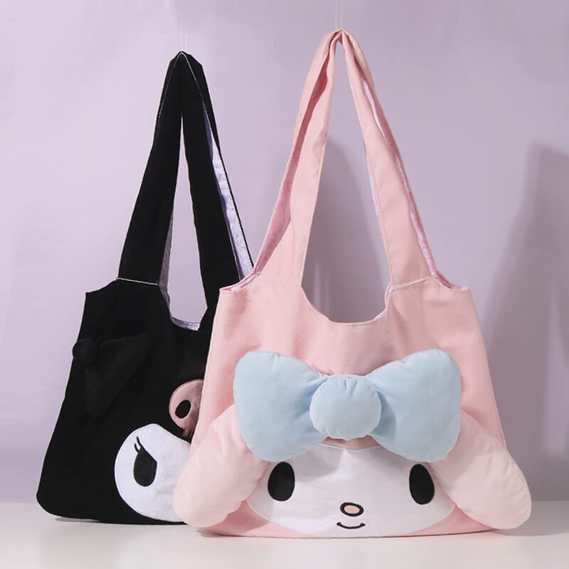 kawaii-sanrio-licensed-my-melody-and-kuromi-3d-face-handbags