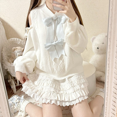 kawaii-short-off-shoulder-sweater-in-white-with-blue-bows