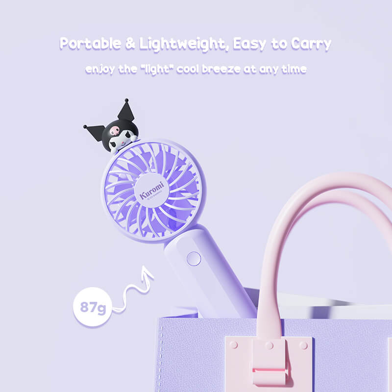 kuromi fan, portable and lightweight, easy to carry, enjoy the light cool breeze at any time