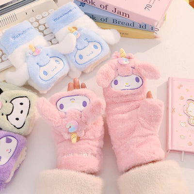 my-melody-cute-kawaii-soft-cozy-unicorn-mittens