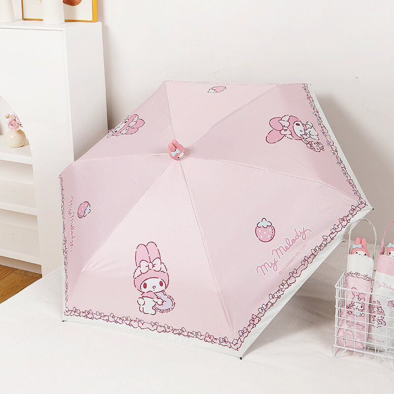 my-melody-doll-uv-protection-5-fold-umbrella-strawberry-pattern-in-pink
