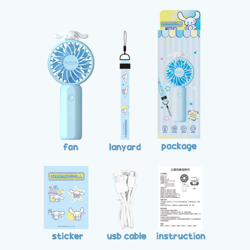 packinglistincludingonefan_handlanyard_cardpackage_stickersheet_usbcable_andinstruction