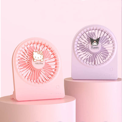 pink-hello-kitty-and-purple-kuromi-small-usb-foldable-desk-fan