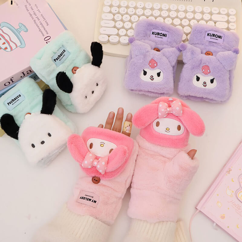 plush-flip-cover-gloves-sanrio-cuteness