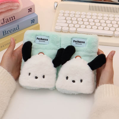 pochacco-plush-mittens-flip-cover-with-warmth