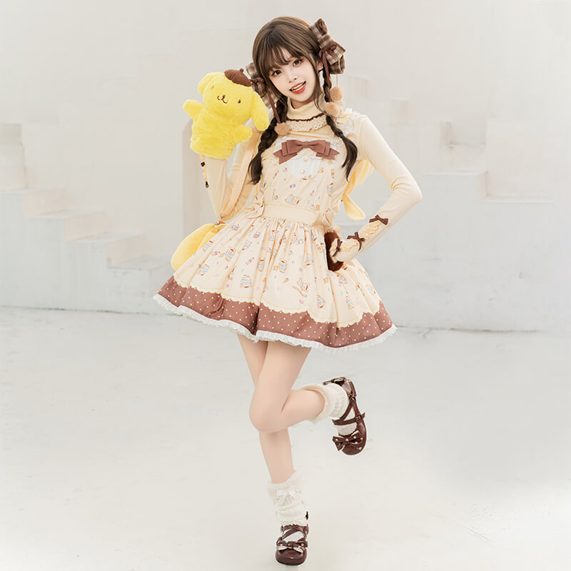 pompompurin-inspired-lolita-jsk-outfit-and-with-a-cute-pompompurin-plush-in-hand