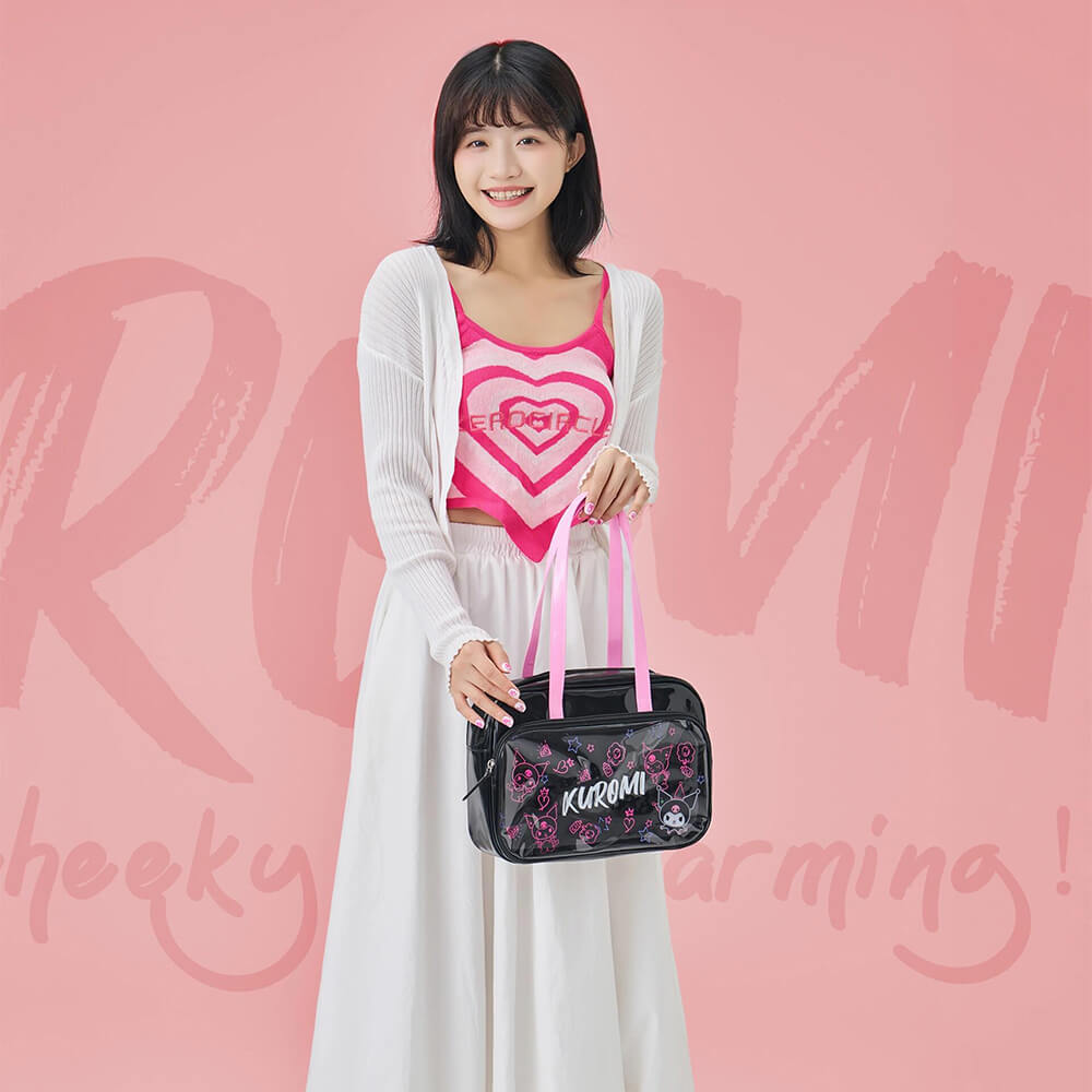 pretty-girly-ootd-styled-with-this-black-pink-color-graffiti-kuromi-ita-handbag