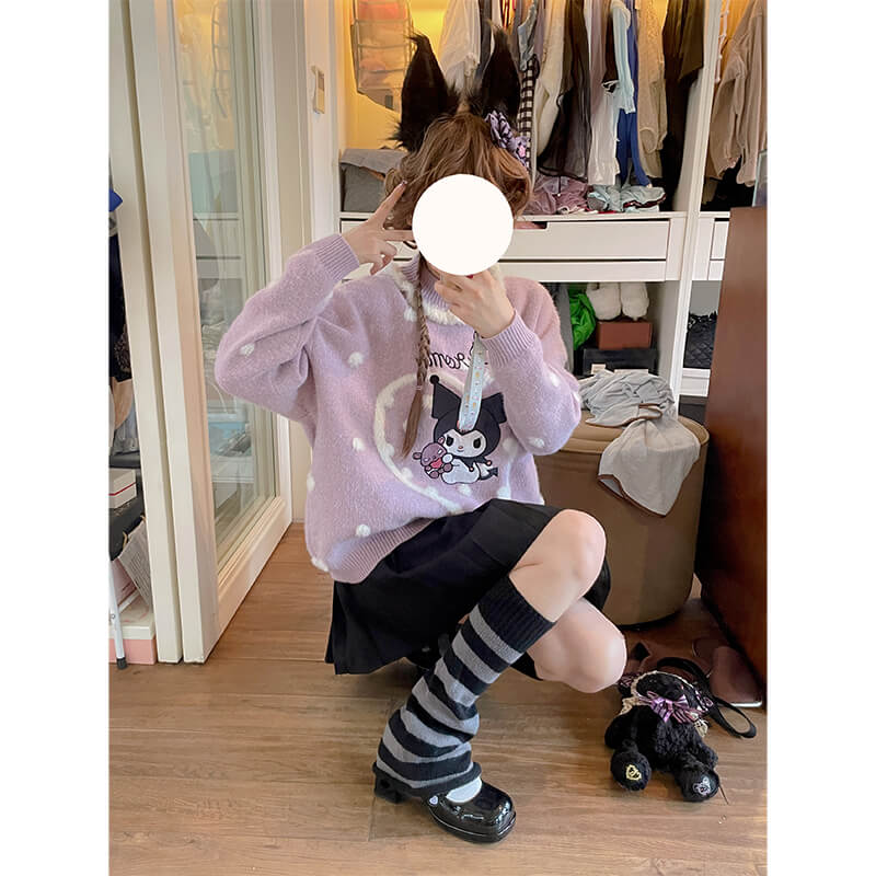 purple-kuromi-baku-sweater-outfit-by-cute-girl