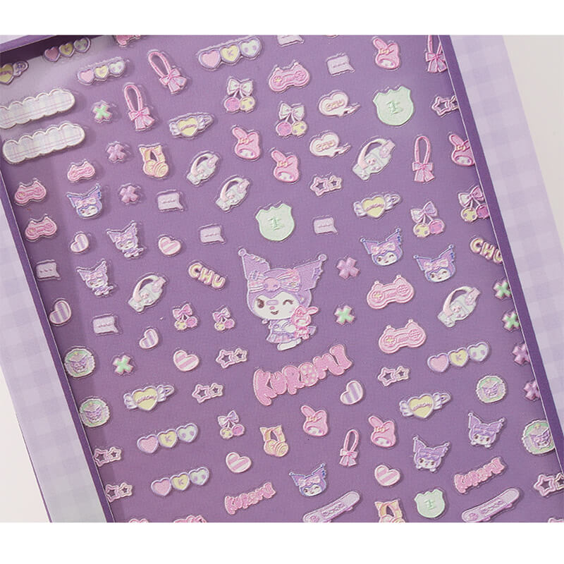 Sanrio My Melody Nail Decal Cartoon Dolls Handmade Hello Kitty Nail Sticker