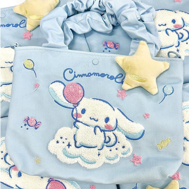 sanrio-authorized-kawaii-cinnamoroll-balloon-star-towel-embroidery-tote-bag