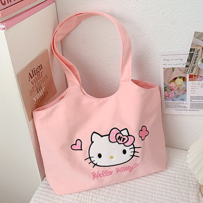 sanrio-hellokitty-canvas-bag-cute-large-capacity-tote-for-students-work-commute-and-daily-use