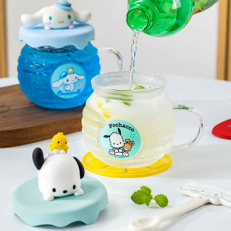 sanrio-honey-jar-design-glass-cup-with-pochacco-lid-cold-drink