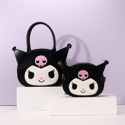 sanrio-kuromi-pu-embroidery-face-bags-big-size-and-small-size