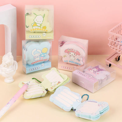 sanrio-license-cute-mini-stress-relief-squishy-notepads-with-ballchain