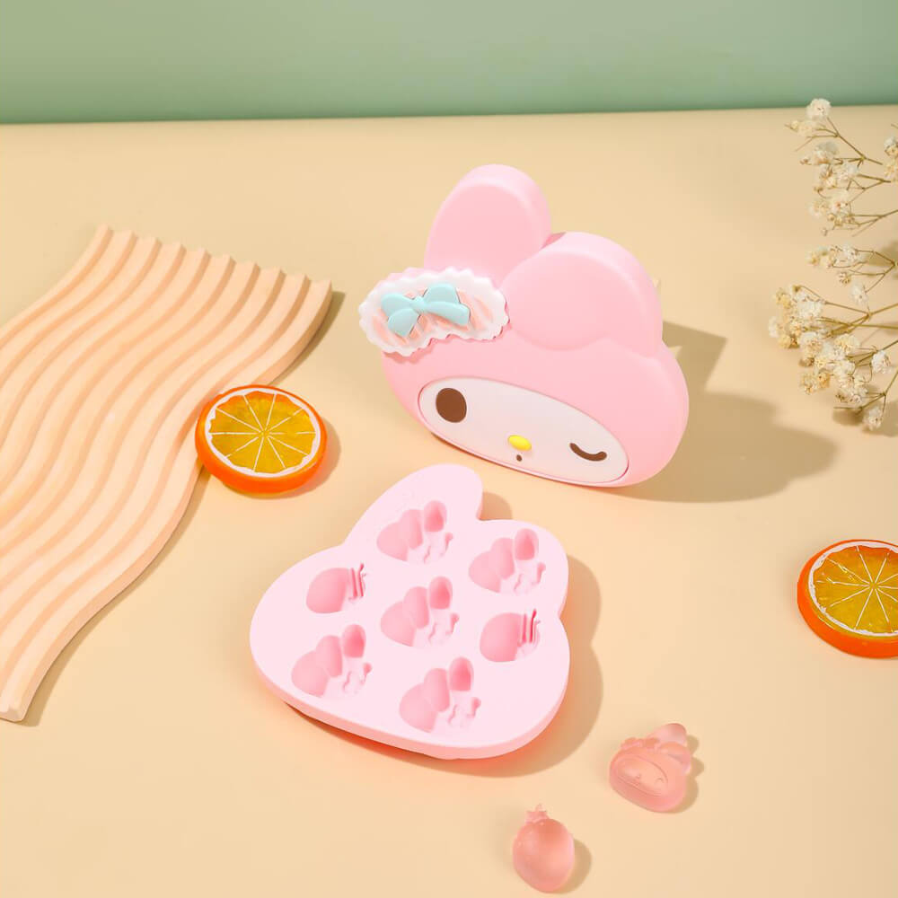 sanrio-license-die-cut-my-melody-face-silicone-ice-cube-tray-with-lid-pink