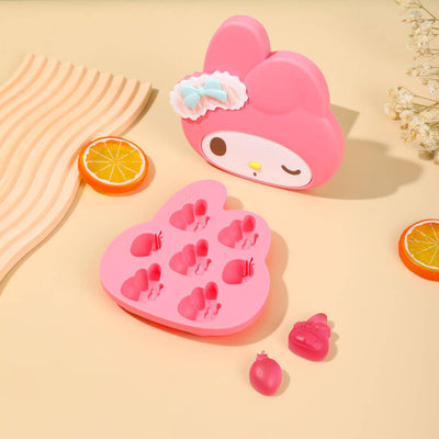 sanrio-license-die-cut-my-melody-face-silicone-ice-cube-tray-with-lid-rose-red