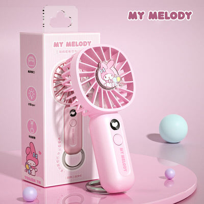 sanrio-license-pink-my-melody-mini-portable-summer-fan-with-buckle-ring