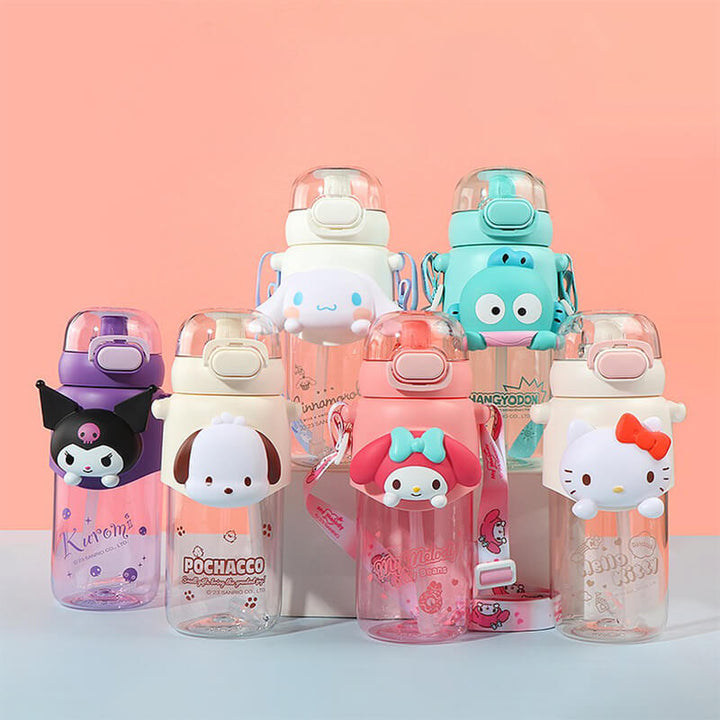 Sanrio Cutie Series Portable Tritan Water Bottle 600ml – KawaiiEnvy