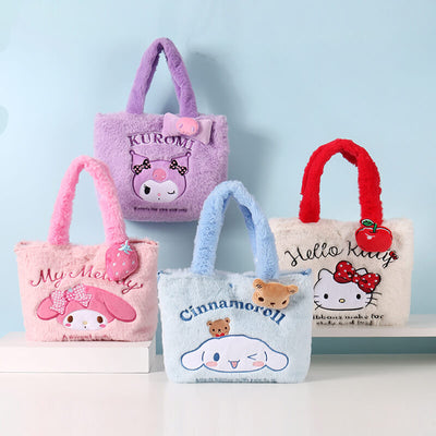 sanrio-licensed-cinnamoroll-kuromi-my-melody-hello-kitty-fluffy-tote-bags