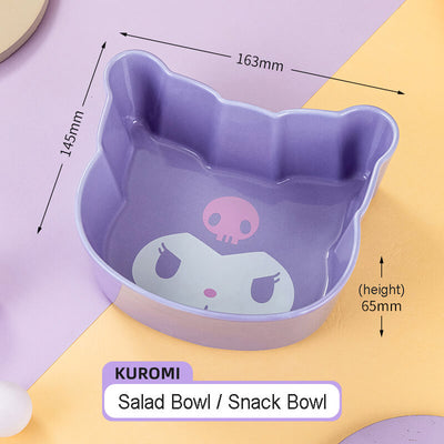 sanrio-licensed-die-cut-kuromi-face-ceramic-snack-bowl