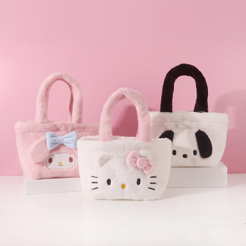 sanrio-licensed-hello-kitty-my-melody-pochacco-3d-face-plush-totes