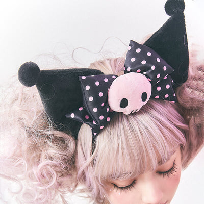 sanrio-licensed-kuromi-ears-bowknot-lolita-kc-headband