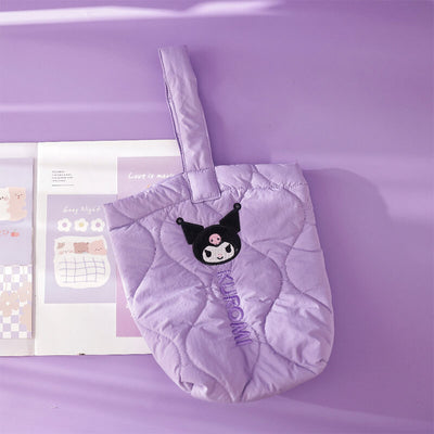 sanrio-licensed-kuromi-embroidery-bucket-bag-purple