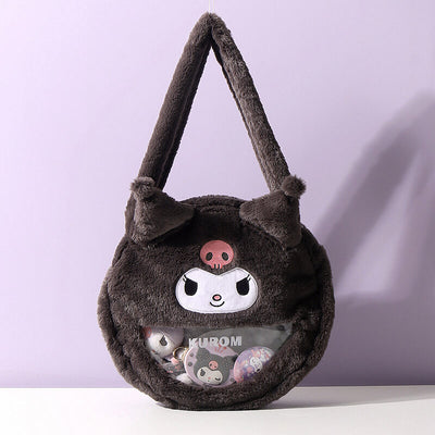 sanrio-licensed-kuromi-fluffy-ita-handbag