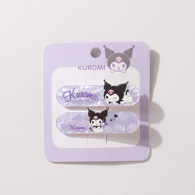 sanrio-licensed-kuromi-purple-shell-patterned-duckbill-hair-clips-2pcs