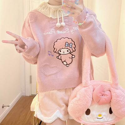 sanrio-licensed-my-sweet-piano-jacquard-sweater-pink
