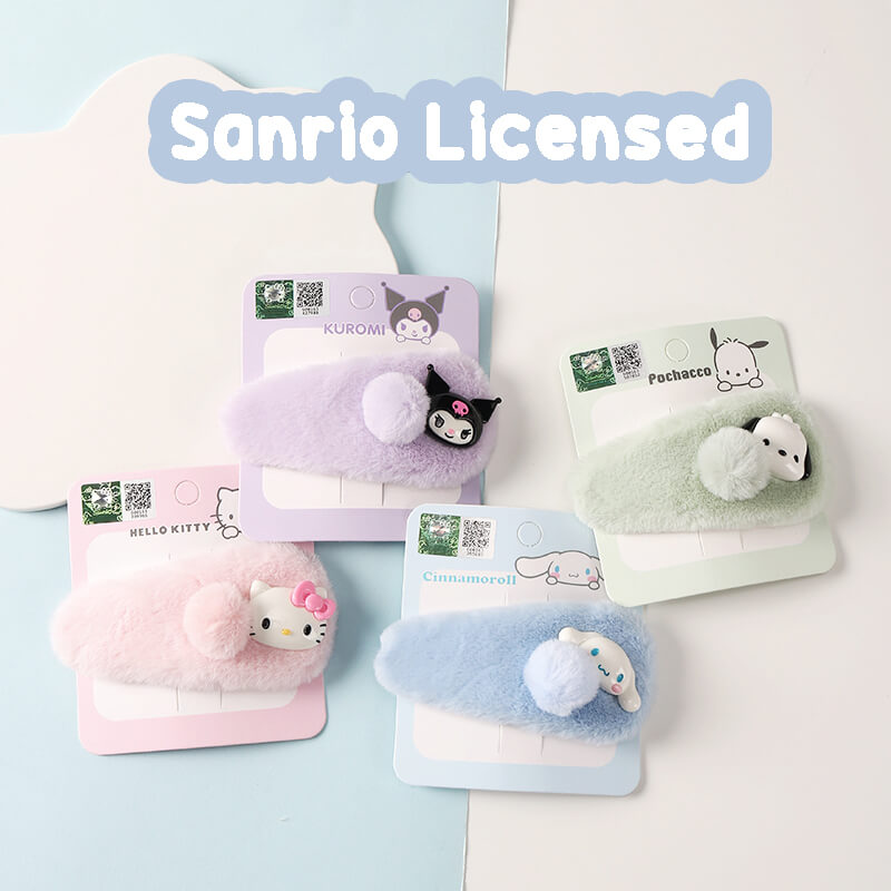 sanrio-licensed-plush-hair-clips