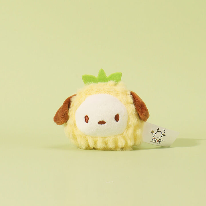 Pineapple Pochacco Plush Keychain – KawaiiEnvy