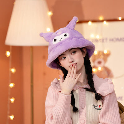 sanrio-licensed-purple-3d-kuromi-face-bucket-hat