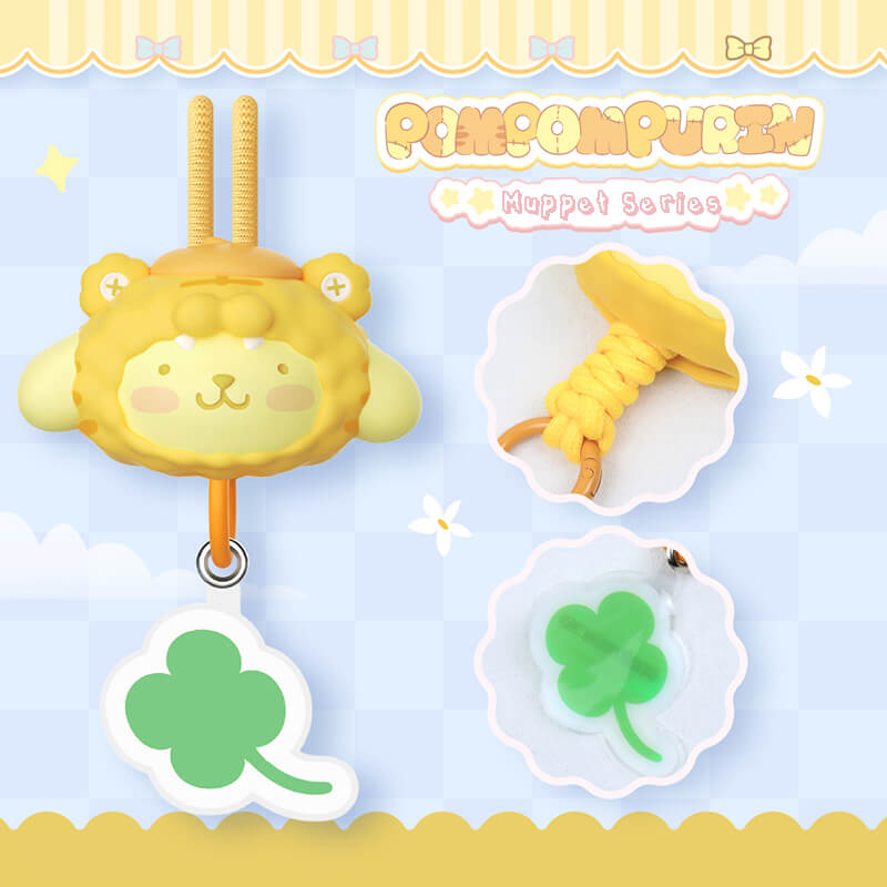 sanrio-muppet-series-pompompurin-face-3d-doll-phone-strap-yellow