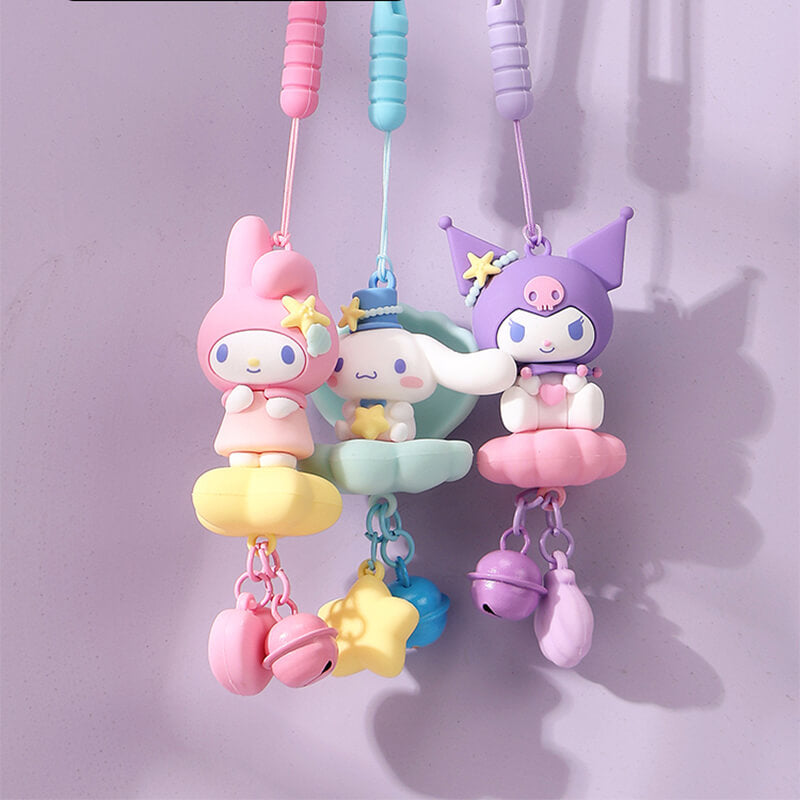 sanrio-ocean-treasure-series-my-melody-cinnamoroll-kuromi-doll-bell-car-hanging-ornaments