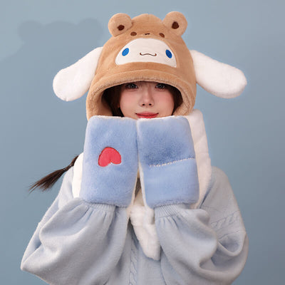 sanrio-otomodachi-kigurumi-cinnamoroll-3-in-1-fluffy-hat-scarf-mitten