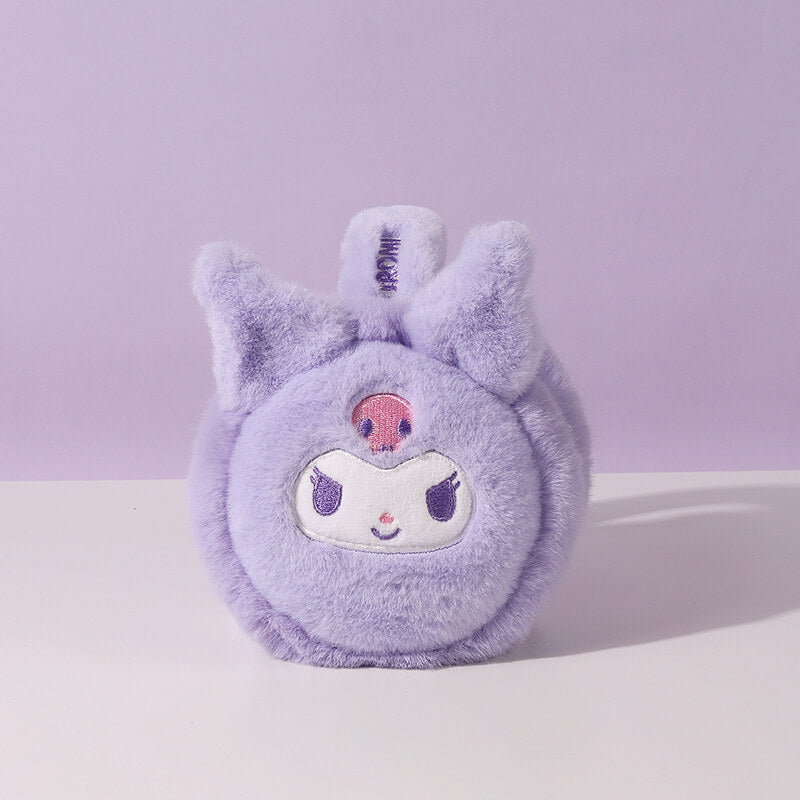 Kuromi Embroidery Earmuff Headband – KawaiiEnvy display picture 2