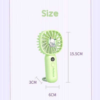 size-of-green-pochacco-portable-summer-fan