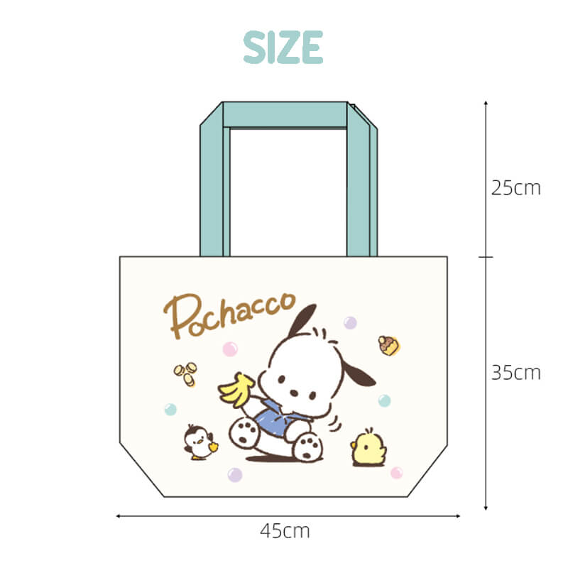 size-of-pochacco-canvas-bag