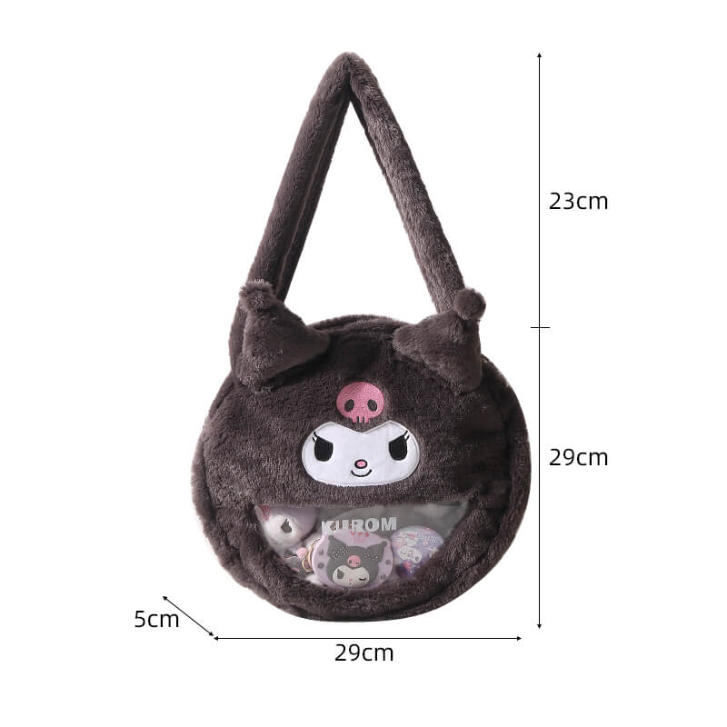 size-of-the-black-kuromi-plush-ita-bag
