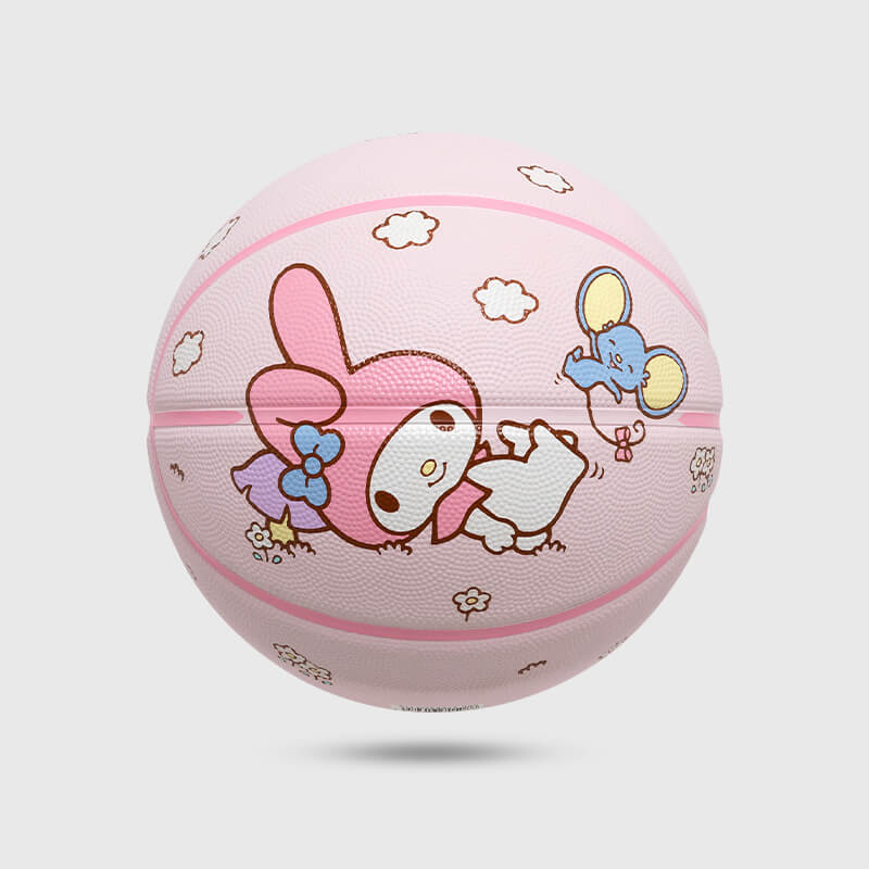 sweet-my-melody-flat-illustration-pattern-outdoor-rubber-basketball-pink