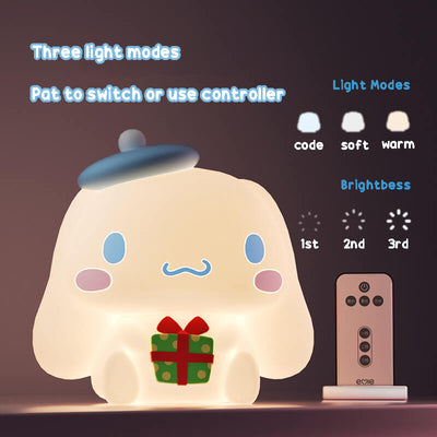 three light modes, pat to switch light or use controller.