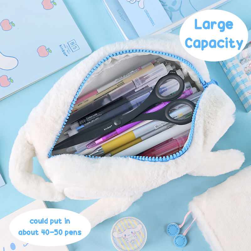 Sanrio Cinnamoroll Pencil Case Kawaii Portable High Capacity Three