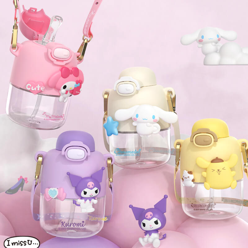 2023-coco-sanrio-series-rotatable-fun-straw-water-bottles-with-strap-550ml