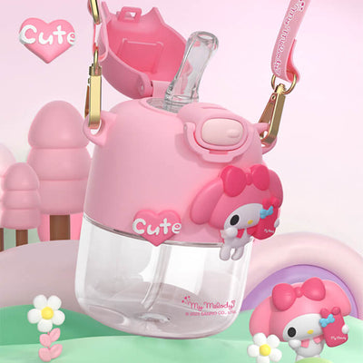 2023-coco-sanrio-series-rotatable-my-melody-straw-water-bottle-with-strap-550ml